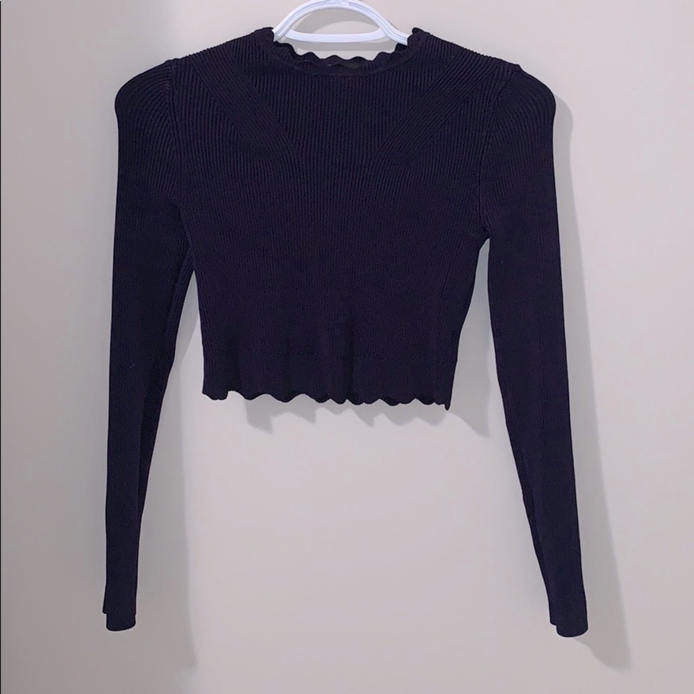 Bebe Bandage Crop Top w/ Cut Out